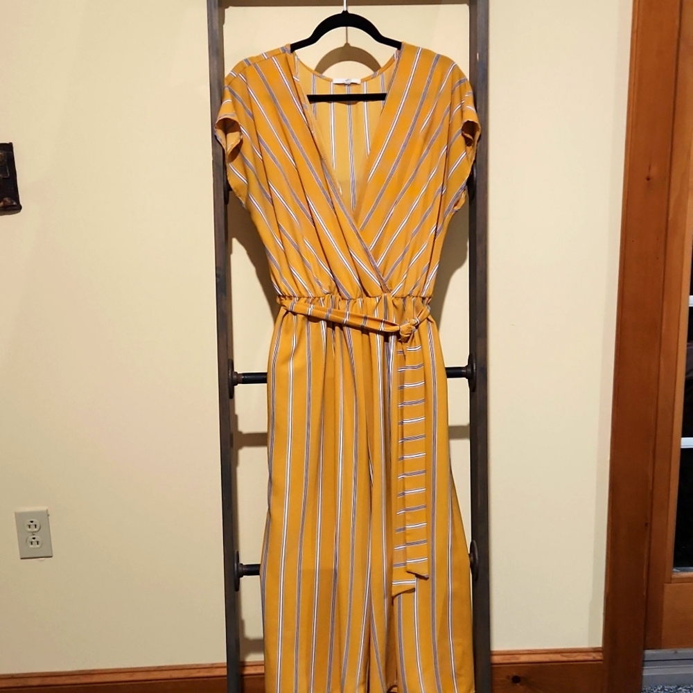 Wide leg crop pant jumpsuit